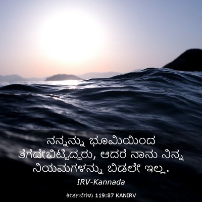 Picture 03 - ಕೀರ್ತನೆಗಳು 119:87 KANIRV - ನನ್ನನ್ನು ಭೂಮಿಯಿಂದ - Bible Verse Picture
