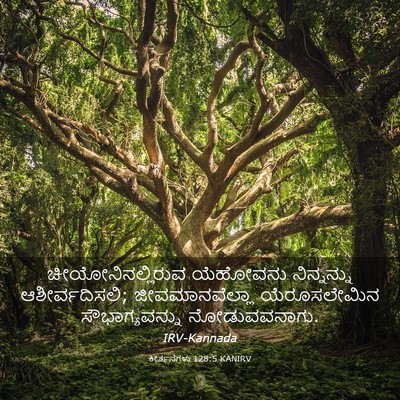 Picture 03 - ಕೀರ್ತನೆಗಳು 128:5 KANIRV - ಚೀಯೋನಿನಲ್ಲಿರುವ - Bible Verse Picture
