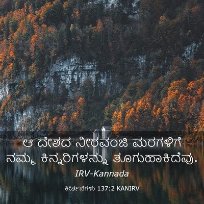 Picture 03 - ಕೀರ್ತನೆಗಳು 137:2 KANIRV - ಆ ದೇಶದ ನೀರವಂಜಿ - Bible Verse Picture