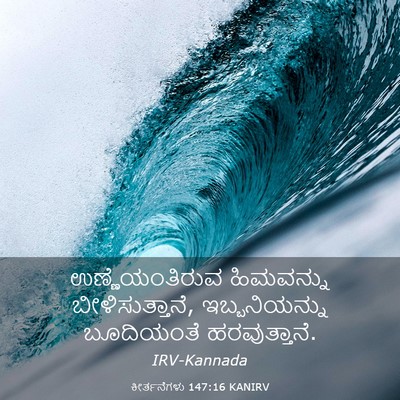 Picture 03 - ಕೀರ್ತನೆಗಳು 147:16 KANIRV - ಉಣ್ಣೆಯಂತಿರುವ - Bible Verse Picture