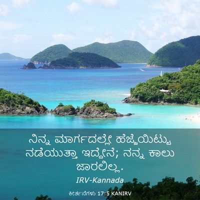 Picture 03 - ಕೀರ್ತನೆಗಳು 17:5 KANIRV - ನಿನ್ನ ಮಾರ್ಗದಲ್ಲೇ - Bible Verse Picture