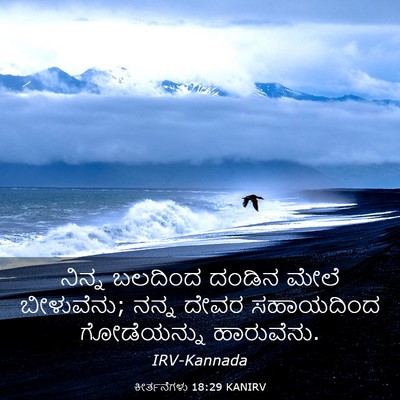Picture 03 - ಕೀರ್ತನೆಗಳು 18:29 KANIRV - ನಿನ್ನ ಬಲದಿಂದ - Bible Verse Picture