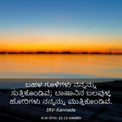 Picture 03 - ಕೀರ್ತನೆಗಳು 22:12 KANIRV - ಬಹಳ ಗೂಳಿಗಳು - Bible Verse Picture