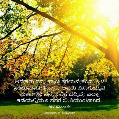 Picture 03 - ಕೀರ್ತನೆಗಳು 31:13 KANIRV - ಅನೇಕರು ನನ್ನ ಪ್ರಾಣ - Bible Verse Picture