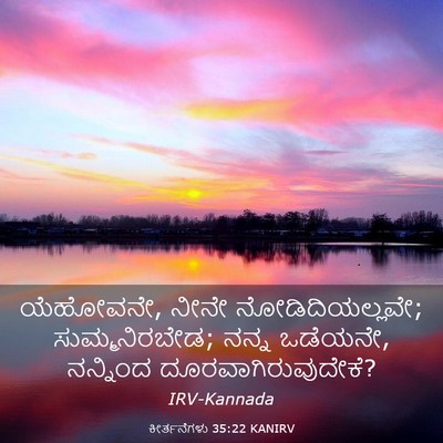 Picture 03 - ಕೀರ್ತನೆಗಳು 35:22 KANIRV - ಯೆಹೋವನೇ, ನೀನೇ - Bible Verse Picture