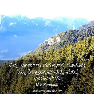 Picture 03 - ಕೀರ್ತನೆಗಳು 38:2 KANIRV - ನಿನ್ನ ಬಾಣಗಳು - Bible Verse Picture