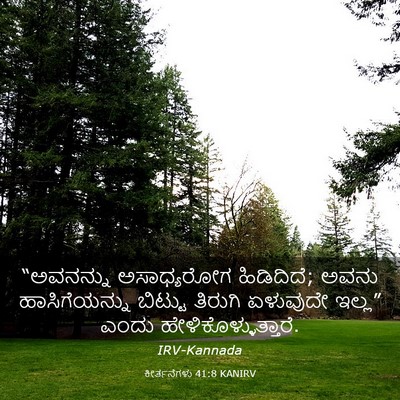 Picture 03 - ಕೀರ್ತನೆಗಳು 41:8 KANIRV - “ಅವನನ್ನು - Bible Verse Picture