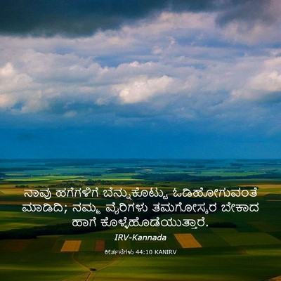 Picture 03 - ಕೀರ್ತನೆಗಳು 44:10 KANIRV - ನಾವು ಹಗೆಗಳಿಗೆ - Bible Verse Picture