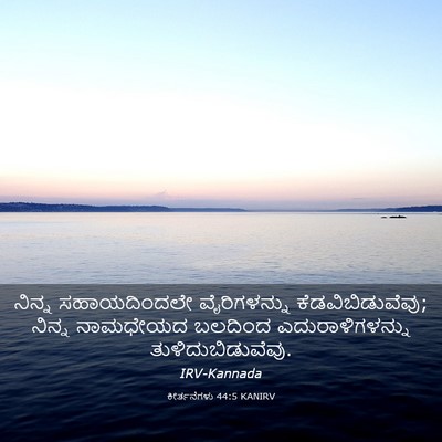 Picture 03 - ಕೀರ್ತನೆಗಳು 44:5 KANIRV - ನಿನ್ನ ಸಹಾಯದಿಂದಲೇ - Bible Verse Picture