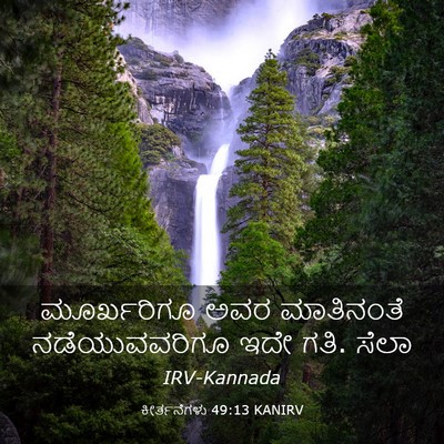 Picture 03 - ಕೀರ್ತನೆಗಳು 49:13 KANIRV - ಮೂರ್ಖರಿಗೂ ಅವರ - Bible Verse Picture
