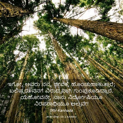 Picture 03 - ಕೀರ್ತನೆಗಳು 59:3 KANIRV - ಇಗೋ, ಅವರು ನನ್ನ - Bible Verse Picture