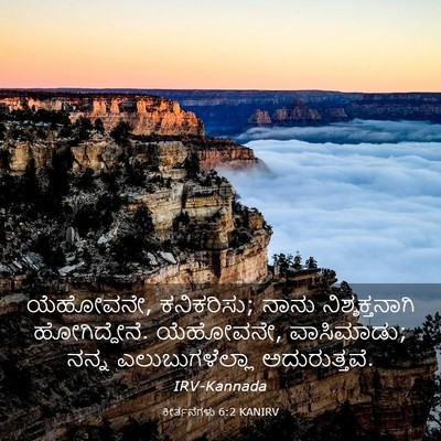 Picture 03 - ಕೀರ್ತನೆಗಳು 6:2 KANIRV - ಯೆಹೋವನೇ, ಕನಿಕರಿಸು; - Bible Verse Picture