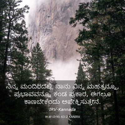 Picture 03 - ಕೀರ್ತನೆಗಳು 63:2 KANIRV - ನಿನ್ನ ಮಂದಿರದಲ್ಲಿ - Bible Verse Picture