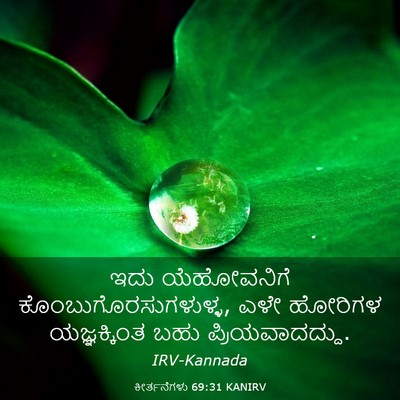 Picture 03 - ಕೀರ್ತನೆಗಳು 69:31 KANIRV - ಇದು ಯೆಹೋವನಿಗೆ - Bible Verse Picture