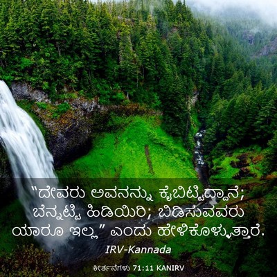 Picture 03 - ಕೀರ್ತನೆಗಳು 71:11 KANIRV - “ದೇವರು ಅವನನ್ನು - Bible Verse Picture