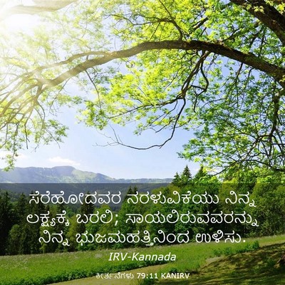 Picture 03 - ಕೀರ್ತನೆಗಳು 79:11 KANIRV - ಸೆರೆಹೋದವರ - Bible Verse Picture