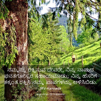 Picture 03 - ಕೀರ್ತನೆಗಳು 79:9 KANIRV - ನಮ್ಮನ್ನು ರಕ್ಷಿಸುವ - Bible Verse Picture