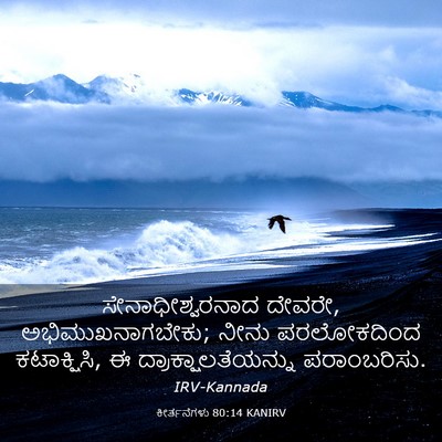 Picture 03 - ಕೀರ್ತನೆಗಳು 80:14 KANIRV - ಸೇನಾಧೀಶ್ವರನಾದ - Bible Verse Picture