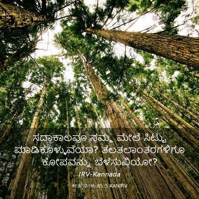 Picture 03 - ಕೀರ್ತನೆಗಳು 85:5 KANIRV - ಸದಾಕಾಲವೂ ನಮ್ಮ - Bible Verse Picture