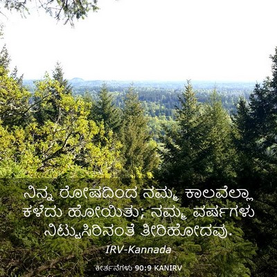 Picture 03 - ಕೀರ್ತನೆಗಳು 90:9 KANIRV - ನಿನ್ನ ರೋಷದಿಂದ - Bible Verse Picture