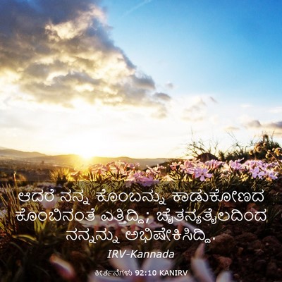 Picture 03 - ಕೀರ್ತನೆಗಳು 92:10 KANIRV - ಆದರೆ ನನ್ನ - Bible Verse Picture