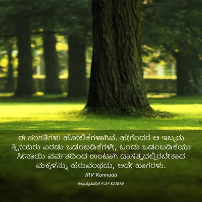 Picture 03 - ಗಲಾತ್ಯದವರಿಗೆ 4:24 KANIRV - ಈ ಸಂಗತಿಗಳು - Bible Verse Picture