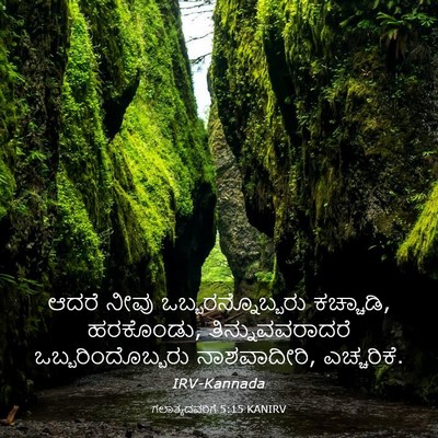 Picture 03 - ಗಲಾತ್ಯದವರಿಗೆ 5:15 KANIRV - ಆದರೆ ನೀವು - Bible Verse Picture