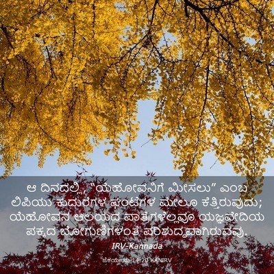 Picture 03 - ಜೆಕರ್ಯನು 14:20 KANIRV - ಆ ದಿನದಲ್ಲಿ, - Bible Verse Picture
