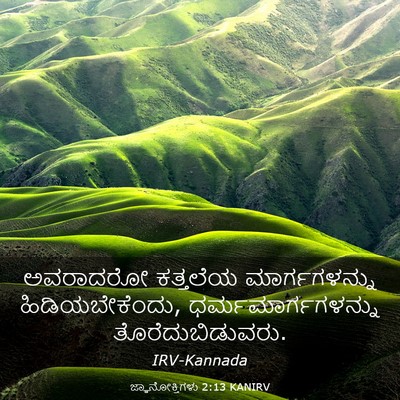 Picture 03 - ಜ್ಞಾನೋಕ್ತಿಗಳು 2:13 KANIRV - ಅವರಾದರೋ ಕತ್ತಲೆಯ - Bible Verse Picture