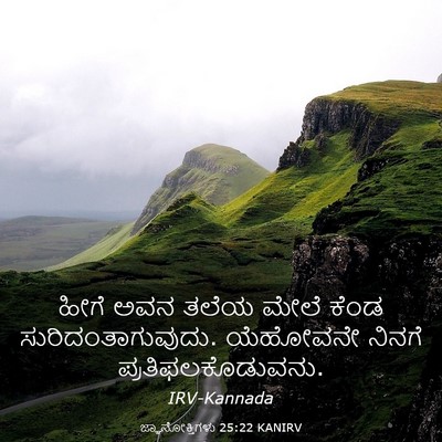 Picture 03 - ಜ್ಞಾನೋಕ್ತಿಗಳು 25:22 KANIRV - ಹೀಗೆ ಅವನ ತಲೆಯ ಮೇಲೆ - Bible Verse Picture