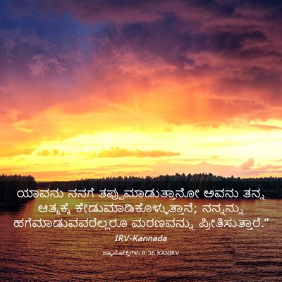 Picture 03 - ಜ್ಞಾನೋಕ್ತಿಗಳು 8:36 KANIRV - ಯಾವನು ನನಗೆ - Bible Verse Picture