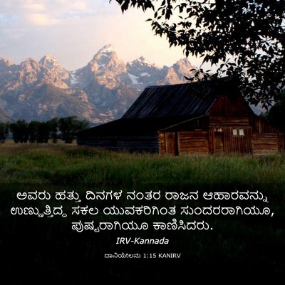 Picture 03 - ದಾನಿಯೇಲನು 1:15 KANIRV - ಅವರು ಹತ್ತು ದಿನಗಳ - Bible Verse Picture