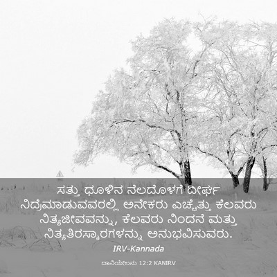 Picture 03 - ದಾನಿಯೇಲನು 12:2 KANIRV - ಸತ್ತು ಧೂಳಿನ - Bible Verse Picture
