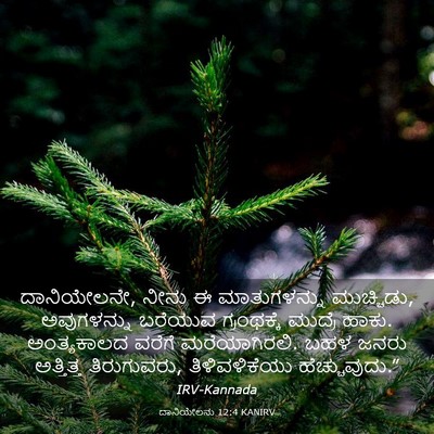Picture 03 - ದಾನಿಯೇಲನು 12:4 KANIRV - ದಾನಿಯೇಲನೇ, ನೀನು ಈ - Bible Verse Picture