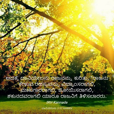 Picture 03 - ದಾನಿಯೇಲನು 2:27 KANIRV - ಅದಕ್ಕೆ ದಾನಿಯೇಲನು - Bible Verse Picture