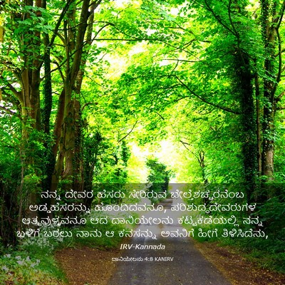 Picture 03 - ದಾನಿಯೇಲನು 4:8 KANIRV - ನನ್ನ ದೇವರ ಹೆಸರು - Bible Verse Picture