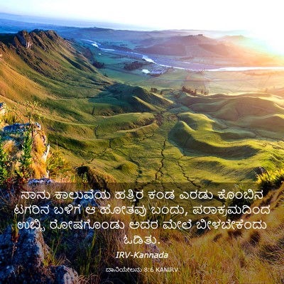 Picture 03 - ದಾನಿಯೇಲನು 8:6 KANIRV - ನಾನು ಕಾಲುವೆಯ - Bible Verse Picture