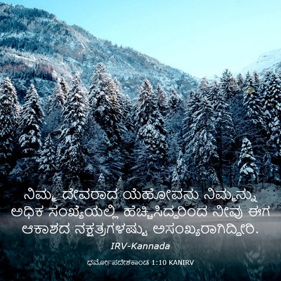 Picture 03 - ಧರ್ಮೋಪದೇಶಕಾಂಡ 1:10 KANIRV - ನಿಮ್ಮ ದೇವರಾದ - Bible Verse Picture
