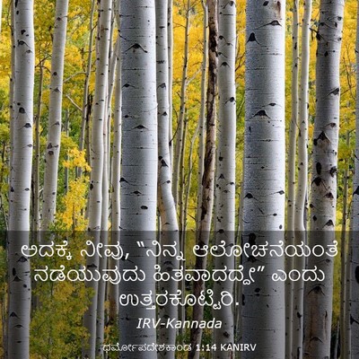 Picture 03 - ಧರ್ಮೋಪದೇಶಕಾಂಡ 1:14 KANIRV - ಅದಕ್ಕೆ ನೀವು, - Bible Verse Picture