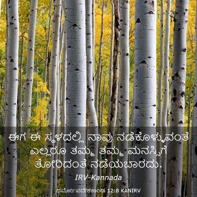 Picture 03 - ಧರ್ಮೋಪದೇಶಕಾಂಡ 12:8 KANIRV - ಈಗ ಈ ಸ್ಥಳದಲ್ಲಿ - Bible Verse Picture