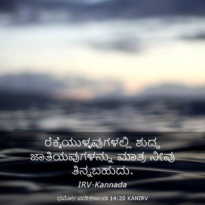 Picture 03 - ಧರ್ಮೋಪದೇಶಕಾಂಡ 14:20 KANIRV -  - Bible Verse Picture