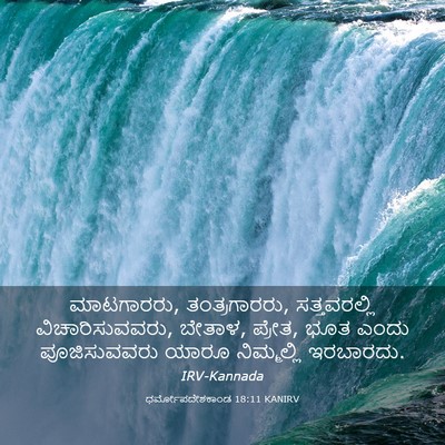 Picture 03 - ಧರ್ಮೋಪದೇಶಕಾಂಡ 18:11 KANIRV - ಮಾಟಗಾರರು, - Bible Verse Picture
