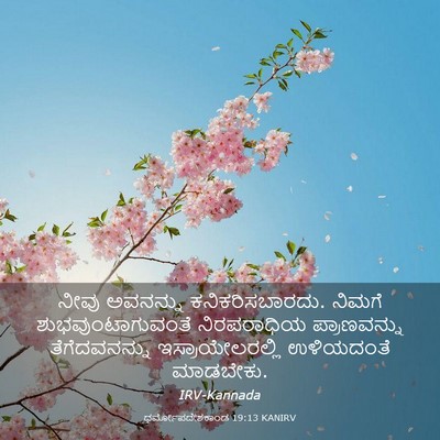 Picture 03 - ಧರ್ಮೋಪದೇಶಕಾಂಡ 19:13 KANIRV - ನೀವು ಅವನನ್ನು - Bible Verse Picture
