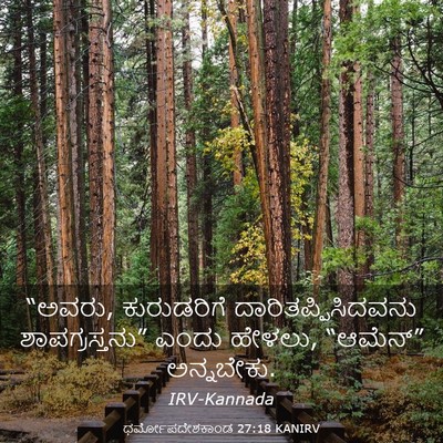 Picture 03 - ಧರ್ಮೋಪದೇಶಕಾಂಡ 27:18 KANIRV - “ಅವರು, ಕುರುಡರಿಗೆ - Bible Verse Picture