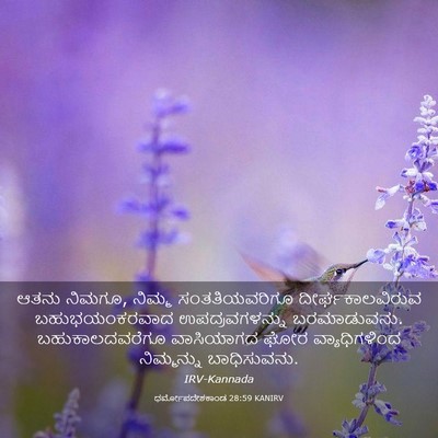 Picture 03 - ಧರ್ಮೋಪದೇಶಕಾಂಡ 28:59 KANIRV - ಆತನು ನಿಮಗೂ, ನಿಮ್ಮ - Bible Verse Picture