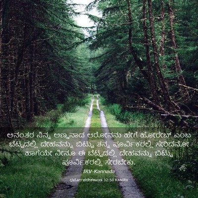 Picture 03 - ಧರ್ಮೋಪದೇಶಕಾಂಡ 32:50 KANIRV - ಅನಂತರ ನಿನ್ನ - Bible Verse Picture