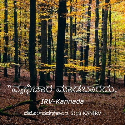 Picture 03 - ಧರ್ಮೋಪದೇಶಕಾಂಡ 5:18 KANIRV - “ವ್ಯಭಿಚಾರ - Bible Verse Picture