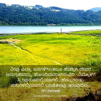 Picture 03 - ಧರ್ಮೋಪದೇಶಕಾಂಡ 7:14 KANIRV - ನೀವು ಎಲ್ಲಾ - Bible Verse Picture