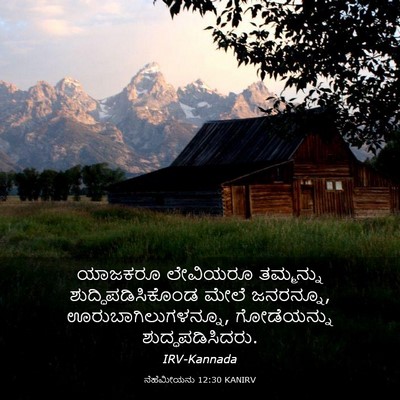 Picture 03 - ನೆಹೆಮೀಯನು 12:30 KANIRV - ಯಾಜಕರೂ ಲೇವಿಯರೂ - Bible Verse Picture