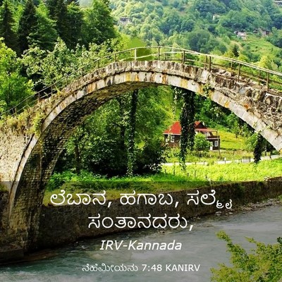 Picture 03 - ನೆಹೆಮೀಯನು 7:48 KANIRV - ಲೆಬಾನ, ಹಗಾಬ, ಸಲ್ಮೈ - Bible Verse Picture